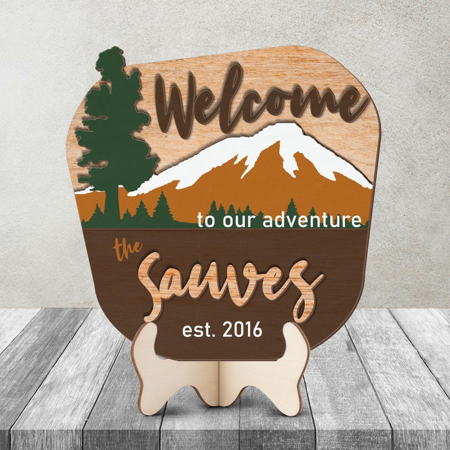 Welcome Adventure Sign
