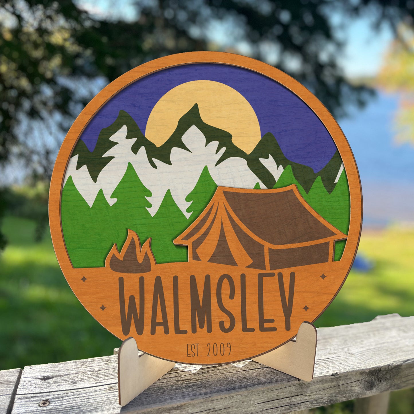 Twilight Campsite Sign