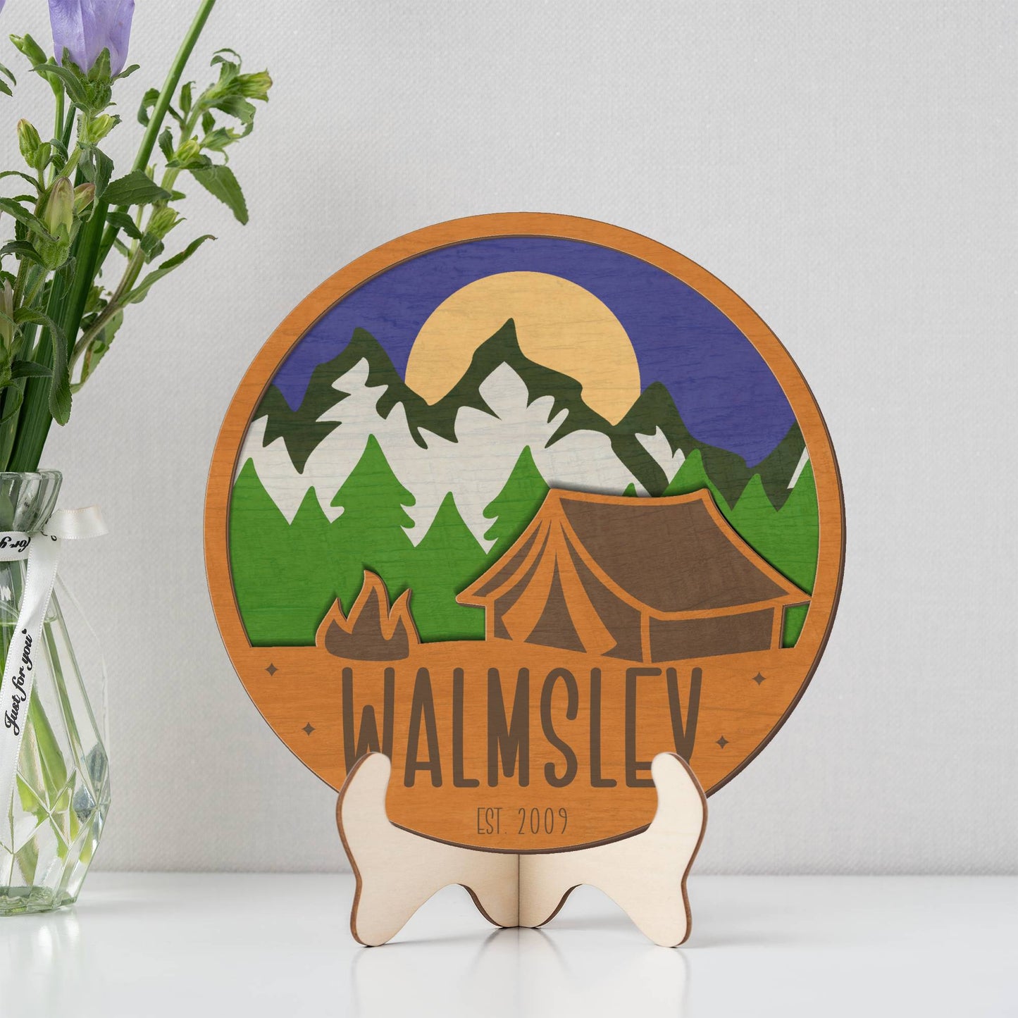 Twilight Campsite Sign
