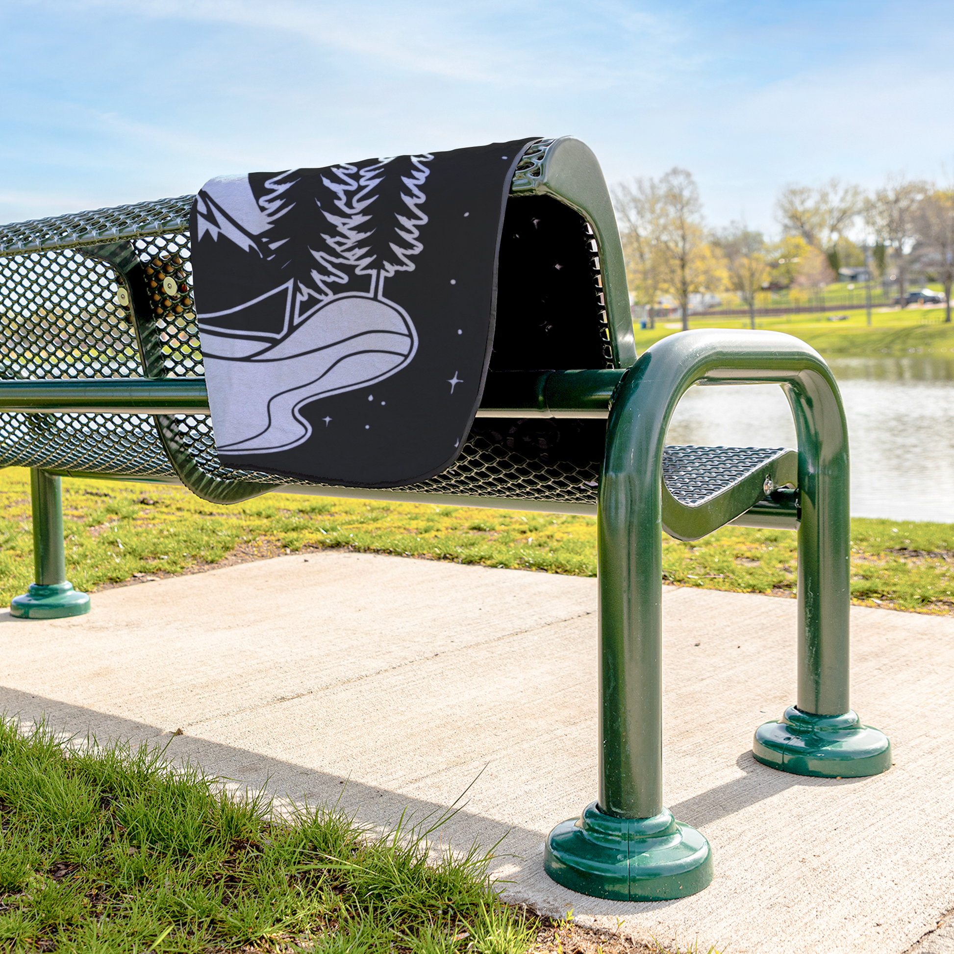Mountain_Night_Sky_StadiumBlanket_Lifestyle_Bench_H_AS_Mockup.png