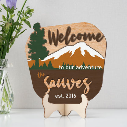 Welcome Adventure Sign