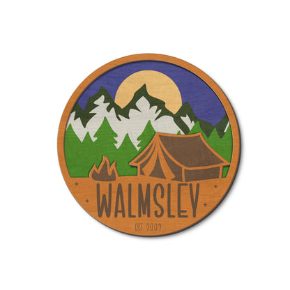 Twilight Campsite Sign