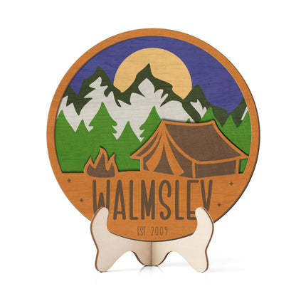 Twilight Campsite Sign