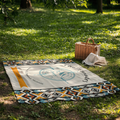 Tribal Camping Adventure Blanket